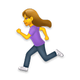🏃‍♀️ Emoji Mujer Corriendo en LG Velvet.