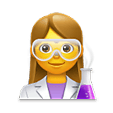 Emoji 👩‍🔬 Scienziata su LG Velvet.