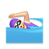 Emoji 🏊🏻‍♀️ Nuotatrice: Carnagione Chiara su LG Velvet.