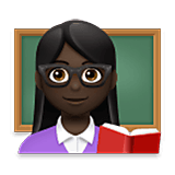 👩🏿‍🏫 Emoji Lehrerin: dunkle Hautfarbe LG Velvet.