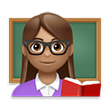 Emoji 👩🏽‍🏫 Professoressa: Carnagione Olivastra su LG Velvet.