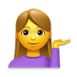 💁‍♀️ Emoji Infoschalter-Mitarbeiterin LG Velvet.