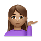 Emoji 💁🏽‍♀️ Donna Con Suggerimento: Carnagione Olivastra su LG Velvet.