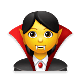 Emoji 🧛‍♀️ Vampira su LG Velvet.