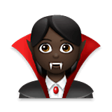 Emoji 🧛🏿‍♀️ Vampira: Carnagione Scura su LG Velvet.