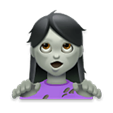 Emoji 🧟‍♀️ Zombie Donna su LG Velvet.