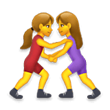 🤼‍♀️ Emoji Mujeres Luchando en LG Velvet.