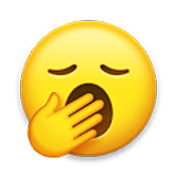 Emoji 🥱 Faccina Che Sbadiglia su LG Velvet.