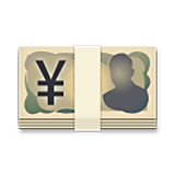 Emoji 💴 Banconota Yen su LG Velvet.