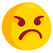 Emoji 😠 Faccina Arrabbiata su Messenger 1.0.