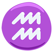Emoji ♒ Segno Zodiacale Dell’Acquario su Messenger 1.0.