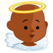 👼🏾 Emoji Bebê Anjo: Pele Morena Escura na Messenger 1.0.