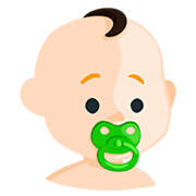 Emoji 👶🏻 Neonato: Carnagione Chiara su Messenger 1.0.