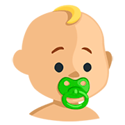 Emoji 👶🏼 Neonato: Carnagione Abbastanza Chiara su Messenger 1.0.