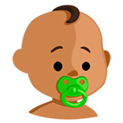 👶🏽 Emoji Bebê: Pele Morena na Messenger 1.0.