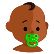 👶🏾 Emoji Bebê: Pele Morena Escura na Messenger 1.0.