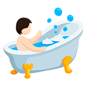 🛀🏻 Emoji Persona En La Bañera: Tono De Piel Claro en Messenger 1.0.