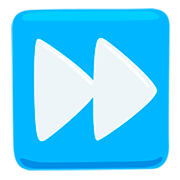 Emoji ⏩ Pulsante Di Avanzamento Rapido su Messenger 1.0.