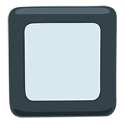 Emoji 🔲 Tasto Quadrato Bianco Con Bordo Nero su Messenger 1.0.