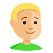 👦🏼 Emoji Menino: Pele Morena Clara na Messenger 1.0.