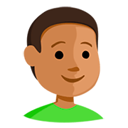 Emoji 👦🏽 Bambino: Carnagione Olivastra su Messenger 1.0.