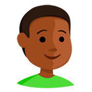 Emoji 👦🏾 Bambino: Carnagione Abbastanza Scura su Messenger 1.0.