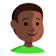 Emoji 👦🏿 Bambino: Carnagione Scura su Messenger 1.0.