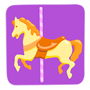 Emoji 🎠 Cavallo Da Giostra su Messenger 1.0.