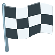 Emoji 🏁 Bandiera A Scacchi su Messenger 1.0.