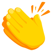 👏 Emoji Mãos Aplaudindo na Messenger 1.0.