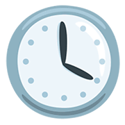 Emoji 🕓 Ore Quattro su Messenger 1.0.