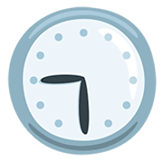 Emoji 🕤 Ore Nove E Mezza su Messenger 1.0.