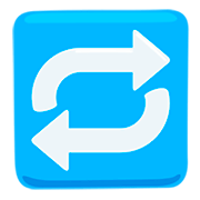 Emoji 🔁 Pulsante Di Ripetizione Della Riproduzione su Messenger 1.0.