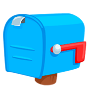 Emoji 📪 Cassetta Postale Chiusa Bandierina Abbassata su Messenger 1.0.