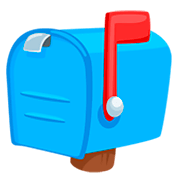 📫 Emoji Caixa De Correio Fechada Com Bandeira Levantada na Messenger 1.0.