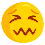 Emoji 😖 Faccina Frustrata su Messenger 1.0.