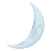 Émoji 🌙 Croissant De Lune sur Messenger 1.0.