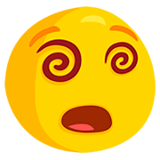 Emoji 😵 Faccina Frastornata su Messenger 1.0.
