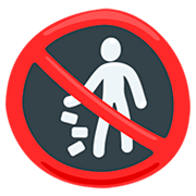 🚯 Emoji Proibido Jogar Lixo No Chão na Messenger 1.0.