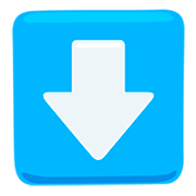 Emoji ⬇️ Freccia Rivolta Verso Il Basso su Messenger 1.0.