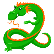 Émoji 🐉 Dragon sur Messenger 1.0.