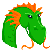 Émoji 🐲 Tête De Dragon sur Messenger 1.0.