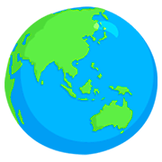 Emoji 🌏 Asia E Australia su Messenger 1.0.