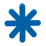 Emoji ✳️ Asterisco su Messenger 1.0.