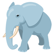Émoji 🐘 éléphant sur Messenger 1.0.