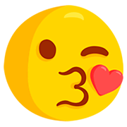 Emoji 😘 Faccina Che Manda Un Bacio su Messenger 1.0.