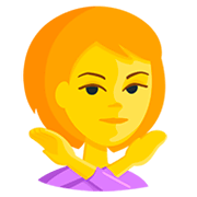 Emoji 🙅 Persona Che Fa Segno Di No su Messenger 1.0.