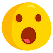 Emoji 😮 Faccina Con Bocca Aperta su Messenger 1.0.