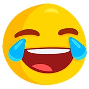 Emoji 😂 Faccina Con Lacrime Di Gioia su Messenger 1.0.