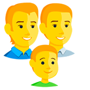 Emoji 👨‍👨‍👦 Famiglia: Uomo, Uomo E Bambino su Messenger 1.0.